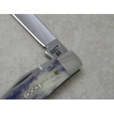Case XX USA 2 Dot (1998) Purple Appaloosa Bone 6207 SS Mini Trapper Knife Case XX USA 2 Dot (1998) Purple Appaloosa Bone 6207 SS Mini Trapper Knife