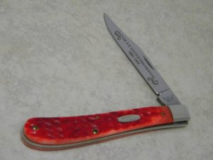 Case USA Red Bone R61048 SS Case XX Tested Centennial 1889-1989 Slimline Trapper Farmers Jack Knife