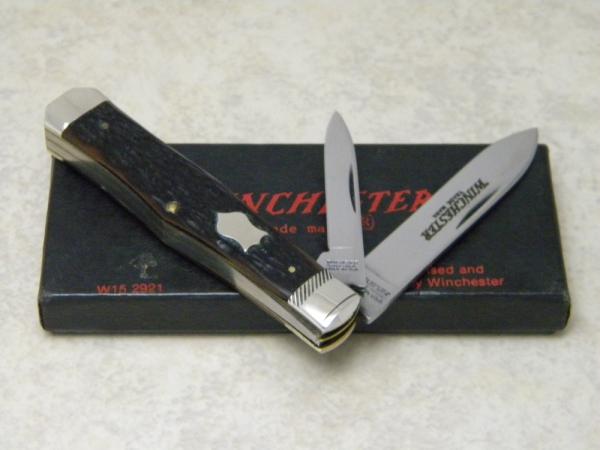 Winchester Trademark USA 1987 Bone 2921 Coffin Jack Knife in Box Winchester Trademark USA 1987 Bone 2921 Coffin Jack Knife in Box