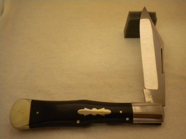 Edw K. Tyron Co made by Miller Bros - Long Pull Lock Back Folding Hunter - Ebony - Circa 1872-1926 Edw K. Tyron Co made by Miller Bros - Long Pull Lock Back Folding Hunter - Ebony - Circa 1872-1926