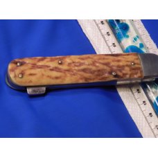 Vintage J A Henckels Friodur Single Blade Push Lock Large Hunting Pocket Knife Great Stag Handles Vintage J A Henckels Friodur Single Blade Push Lock Large Hunting Pocket Knife Great Stag Handles
