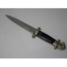 Will & Finck S.F. CAL Stainless Steel Japan Wood Horse Head Pommel Fixed Blade Sheath Knife In Box Will & Finck S.F. CAL Stainless Steel Japan Wood Horse Head Pommel Fixed Blade Sheath Knife In Box