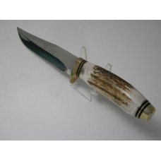 Hen & Rooster German Stainless Spain Stag HR4801 Fixed Blade Sheath Knife In Box