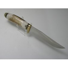 Hen & Rooster German Stainless Spain Stag HR4801 Fixed Blade Sheath Knife In Box