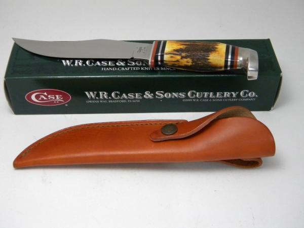 Case XX USA 2007 Genuine Stag 581-6 Hunter Fixed Blade Sheath Knife in Box - Case Item # 05550