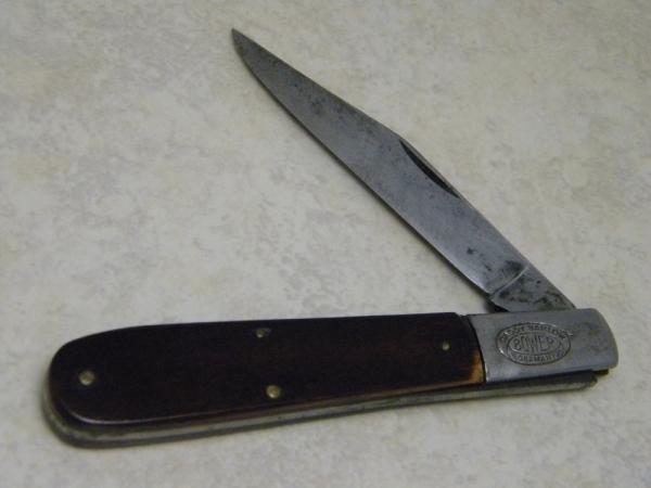 F.A. Bower Imp. Co. Solingen Germany #71 Saw Cut Bone Barlow Knife c.1950's F.A. Bower Imp. Co. Solingen Germany #71 Saw Cut Bone Barlow Knife c.1950's