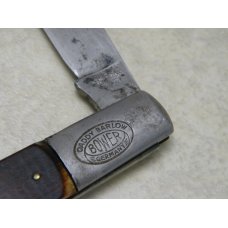 F.A. Bower Imp. Co. Solingen Germany #71 Saw Cut Bone Barlow Knife c.1950's F.A. Bower Imp. Co. Solingen Germany #71 Saw Cut Bone Barlow Knife c.1950's