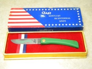 Case XX USA 1974 Green G137 Kentucky Bicentennial Knife - NIB