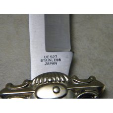 Will & Finck S.F. CAL Stainless Steel Japan UC527 Wood Horse Head Lockback Knife In Box