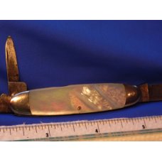 Antique J A Henckels 3 Blade Butterbean Whitter Pocketknife Mother of Pearl Handles Long Arm TwinMen Antique J A Henckels 3 Blade Butterbean Whitter Pocketknife Mother of Pearl Handles Long Arm TwinMen