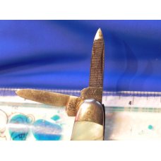 Antique J A Henckels 3 Blade Butterbean Whitter Pocketknife Mother of Pearl Handles Long Arm TwinMen Antique J A Henckels 3 Blade Butterbean Whitter Pocketknife Mother of Pearl Handles Long Arm TwinMen