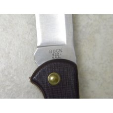 Buck 422 USA Maroon Bucklite Lockback Knife & Camo Pouch in Box c. Pre-1986 Buck 422 USA Maroon Bucklite Lockback Knife & Camo Pouch in Box c. Pre-1986