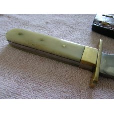 Unmarked Bowie Knife and sheath Unmarked Bowie Knife and sheath