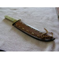 Unmarked Bowie Knife and sheath Unmarked Bowie Knife and sheath