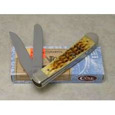 Case XX USA 2003 Antique Bone 6207 SS Mini Trapper Knife in Box Case XX USA 2003 Antique Bone 6207 SS Mini Trapper Knife in Box