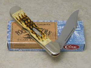 Case XX USA 2003 Antique Bone Pocket Worn 61549L SS Copperlock Knife in Box