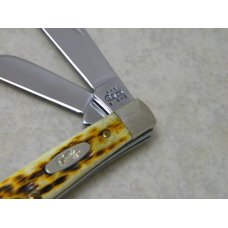 Case XX USA 2003 Antique Bone 6344 Pocket Worn SS Stockman Knife in Box Case XX USA 2003 Antique Bone 6344 Pocket Worn SS Stockman Knife in Box