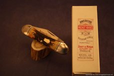Schatt & Morgan Cutlery #64 Torched Stag Canoe Short Run 1 of 30.   #1404