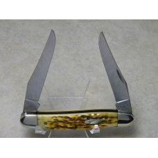 Case XX 2004 Pocket Worn Antique Bone Muskrat 05444 Knife - New in Box Case XX 2004 Pocket Worn Antique Bone Muskrat 05444 Knife - New in Box