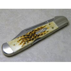 Case XX 2003 Copperlock 61549 L SS Pocket Worn Antique Bone Knife - New in Box Case XX 2003 Copperlock 61549 L SS Pocket Worn Antique Bone Knife - New in Box