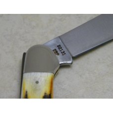 Case XX Stainless USA 3 Dot (1977) Stag 52131 SSP Blue Scroll Canoe Knife Case XX Stainless USA 3 Dot (1977) Stag 52131 SSP Blue Scroll Canoe Knife