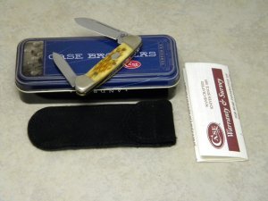 Case  XX  62132 SS Antique Bone 2005 Baby Butterbean Knife - New in Box 