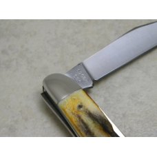 Case XX Stainless USA 3 Dot (1977) Stag 52087 SSP Blue Scroll Jack Knife Case XX Stainless USA 3 Dot (1977) Stag 52087 SSP Blue Scroll Jack Knife