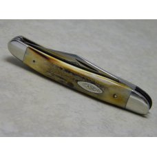 Case XX Stainless USA 3 Dot (1977) Stag 52087 SSP Blue Scroll Jack Knife Case XX Stainless USA 3 Dot (1977) Stag 52087 SSP Blue Scroll Jack Knife