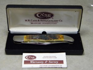 Case  XX  6165 SS Antique Bone 2005 Hunter Folding  Knife - New in Box 