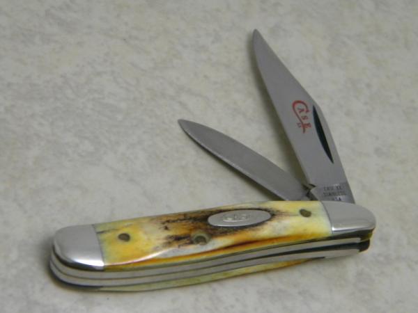 Case XX Stainless USA 2 Dot (1978) Red Etch Stag 5220 SSP Peanut Knife Case XX Stainless USA 2 Dot (1978) Red Etch Stag 5220 SSP Peanut Knife