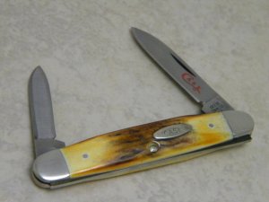 Case XX Stainless USA 2 Dot (1978) Stag 5279 SSP Red Etch Pen Knife