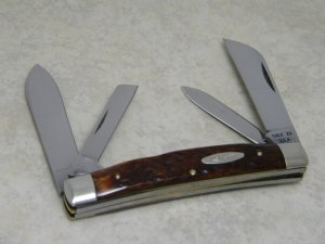Case XX USA 7 Dot (1973) 6488 Pretty Bone Large Congress Knife