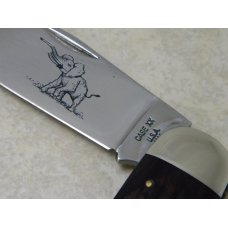 Case XX USA 4 Dot (1976) Laminated Wood 6250 Elephant Toe Knife Case XX USA 4 Dot (1976) Laminated Wood 6250 Elephant Toe Knife