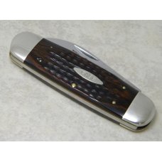 Case XX USA 4 Dot (1976) Laminated Wood 6250 Elephant Toe Knife Case XX USA 4 Dot (1976) Laminated Wood 6250 Elephant Toe Knife
