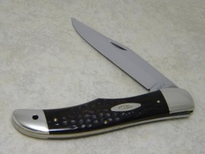 Case XX USA 1965-69 Laminated Wood 6165 SAB Folding Hunter Knife