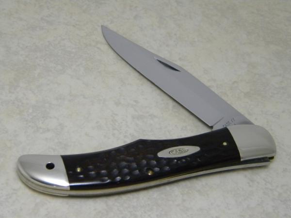 Case XX USA 1965-69 Laminated Wood 6165 SAB Folding Hunter Knife