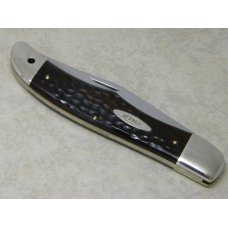 Case XX USA 1965-69 Laminated Wood 6165 SAB Folding Hunter Knife