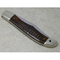 Case XX USA 1965-69 Laminated Wood 6165 SAB Folding Hunter Knife