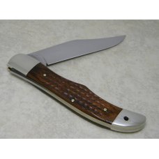 Case XX USA 1 Dot (1979) Laminated Wood 6165 SAB Folding Hunter Knife