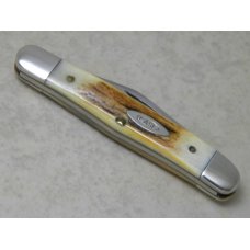 Case XX SS USA 10 Dot (1980) 75th Anniversary Stag 5208 SSP Half Whittler Knife Case XX SS USA 10 Dot (1980) 75th Anniversary Stag 5208 SSP Half Whittler Knife