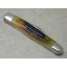 Case XX SS USA 10 Dot (1980) 75th Anniversary Stag 5208 SSP Half Whittler Knife Case XX SS USA 10 Dot (1980) 75th Anniversary Stag 5208 SSP Half Whittler Knife