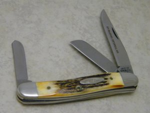 Case XX Stainless USA 1 Dot (1979) Bradford Centennial Stag 5318 HP SSP Stockman Knife