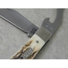 Case XX USA 1 Dot (1999) Vintage Stag V5254 HB SS Take Apart Hobo Trapper Knife Case XX USA 1 Dot (1999) Vintage Stag V5254 HB SS Take Apart Hobo Trapper Knife