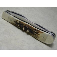 Case XX USA 1 Dot (1999) Vintage Stag V5254 HB SS Take Apart Hobo Trapper Knife Case XX USA 1 Dot (1999) Vintage Stag V5254 HB SS Take Apart Hobo Trapper Knife