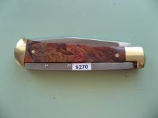 SCHATT & MORGAN #3 EXPRESS AUTO MARVEL WOOD WITH BRASS BOLSTERS #1