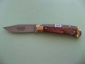 SCHATT & MORGAN #3 EXPRESS AUTO MARVEL WOOD WITH BRASS BOLSTERS #3