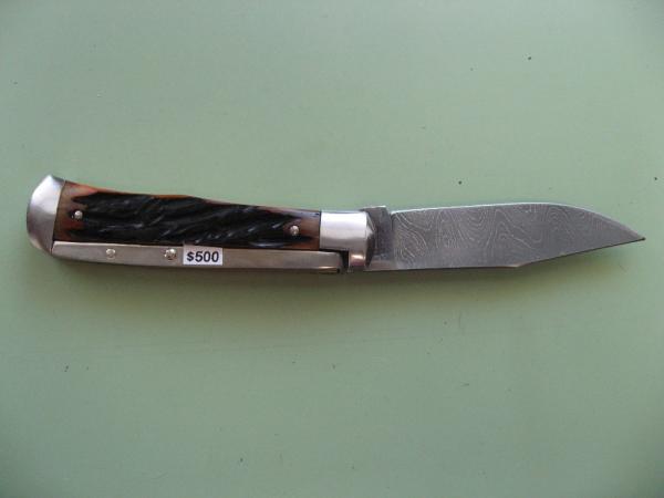 SCHATT & MORGAN #3 EXPRESS AUTO WORM GROOVE BONE DAMASCUS #1