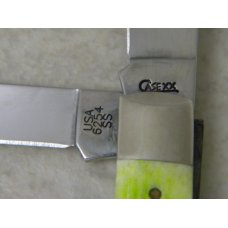 Case XX SS USA 1st Run 2009 Lime Green Trapper Knife in Box Case XX SS USA 1st Run 2009 Lime Green Trapper Knife in Box
