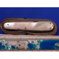 Antique J A Henckels 7 blade multi-use knife with flawless fiery Mother of Pearl handles +Orig Pouch Antique J A Henckels 7 blade multi-use knife with flawless fiery Mother of Pearl handles +Orig Pouch