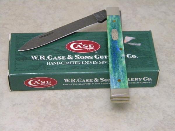 Case XX SS USA 6185 Damascus Steel Peacock Appaloosa Doctor's  Knife in Box